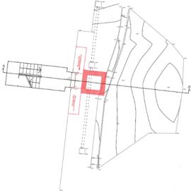 Disegno tecnico - pianta per progettazione nuovo ascensore in condominio